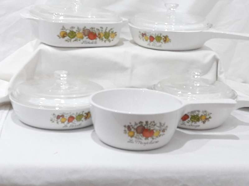 1970s Corning ware Spice of Life set