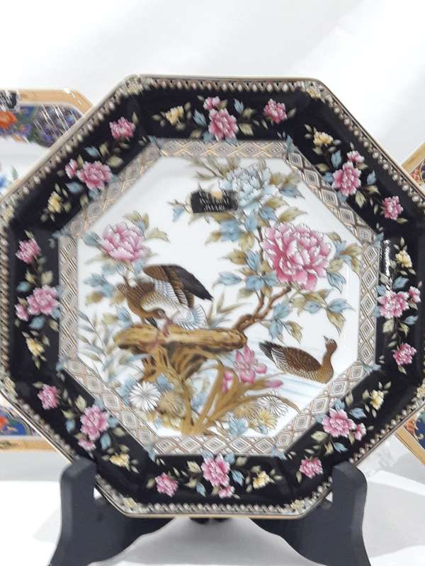 Vintage Imari octagonal plates
