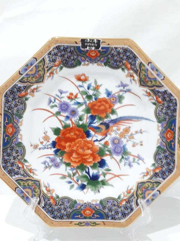 Vintage Imari octagonal plates