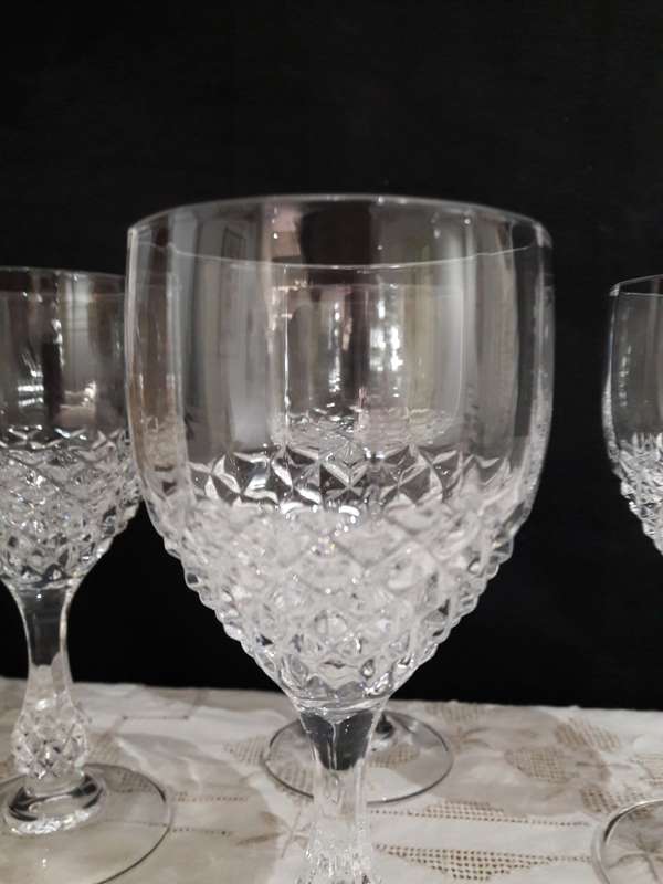 Vintage Cristal D` Arques liqueur glasses