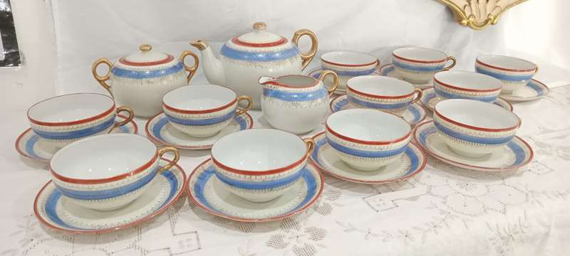Antique Japanese Fine Bone China tea set