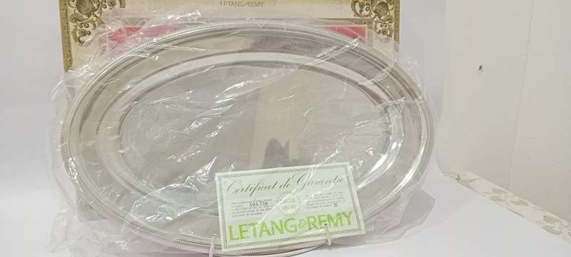Vintage Letang & Remy stainless steel platter