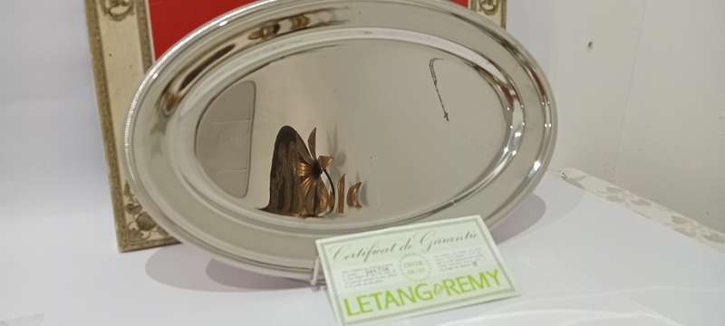 Vintage Letang & Remy stainless steel platter