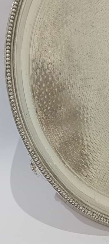 Antique Barker Bros silver plate cake stand