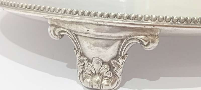 Antique Barker Bros silver plate cake stand