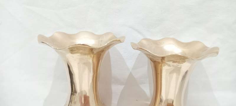 Vintage brass vases
