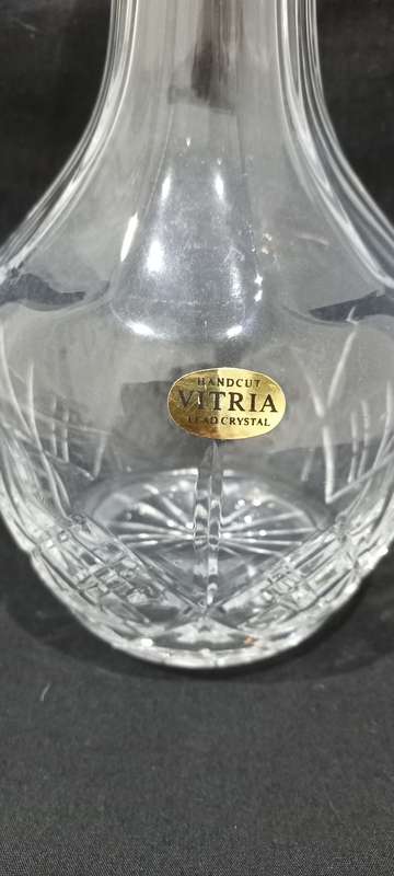 Vitria crystal sherry decanter