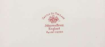 Vintage Johnson Bros `Castle on the Lake` oval meat platter