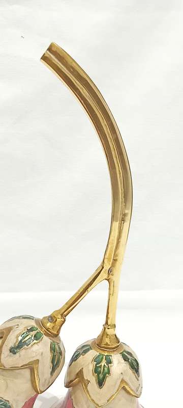 Vintage brass double bell
