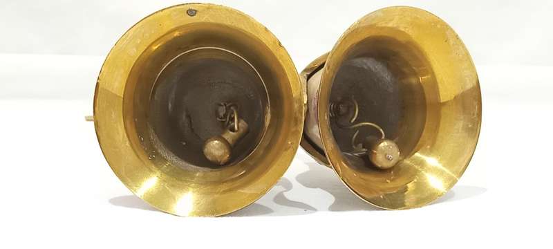 Vintage brass double bell