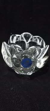 Vintage Royal Copenhagen crystal tea light candle holder