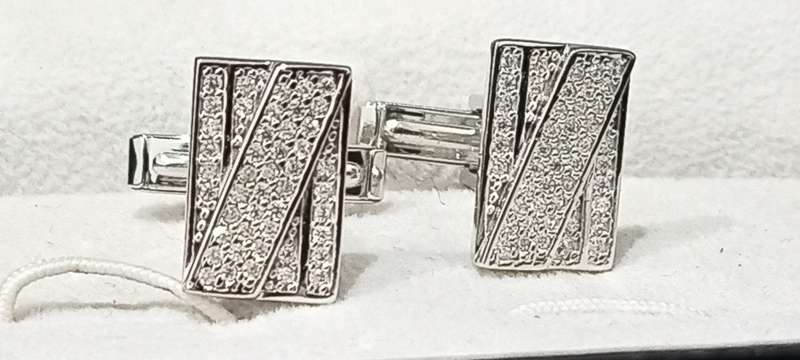 Sterling silver ladies cufflinks