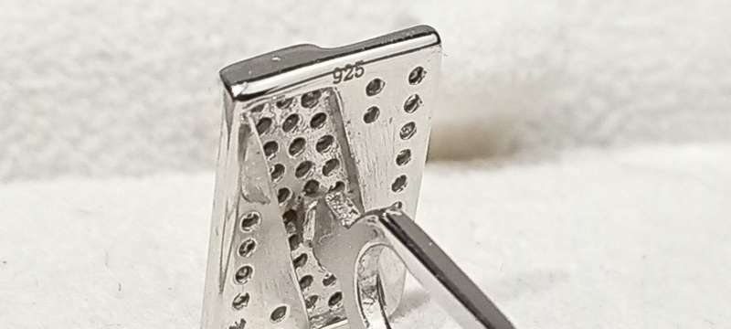 Sterling silver ladies cufflinks