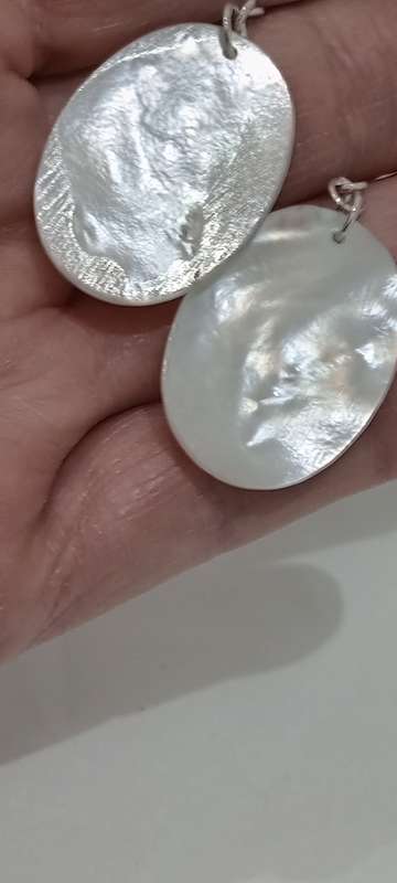 Vintage Mother of Pearl cameo earrings