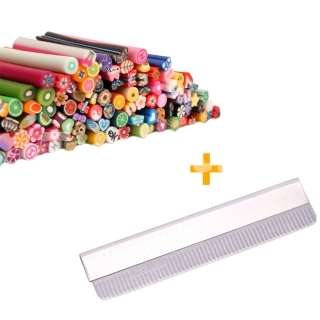 Nail Art FIMO Canes Rods + Blade #1