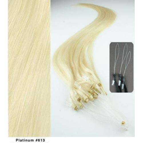 Whosales 100S 18" Micro rings/loop hair human hair extensions #613