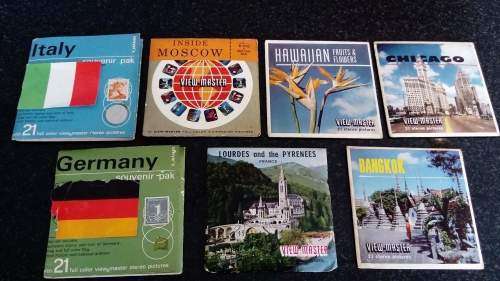 Lot of 2 x Vintage 3D GAF View-Masters & 55 reels