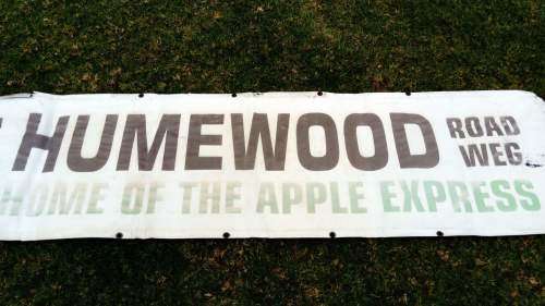 Lot of three Apple Express Signs - Bygone era (Port Elizabeth narrow gauge rail)