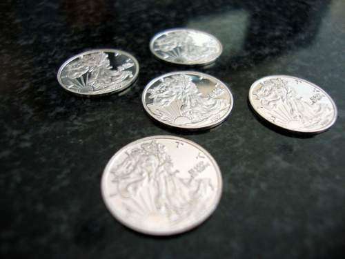 Lot of .999 Silver American Liberty 1 Gram Coins - 5x Coins - One bid takes all.
