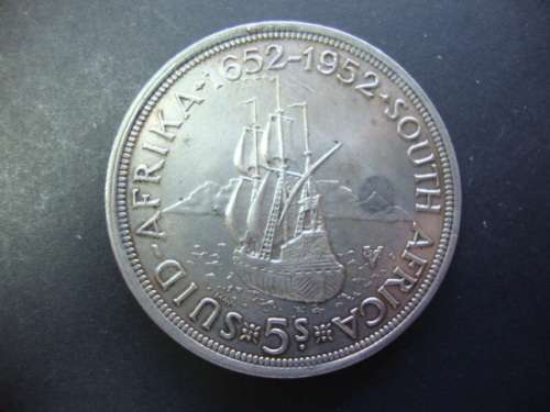 Silver 1952 5 Shillings.