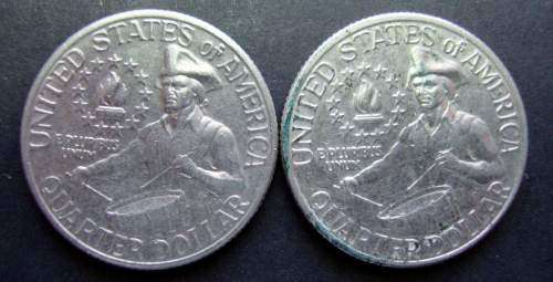 Lot of TWO US Quarter Dollar 1776 - 1976 Coins - ONE BID TAKES BOTH COINS.