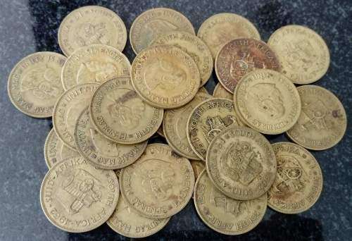 Lot of 27 x 1962 South African one cent coins