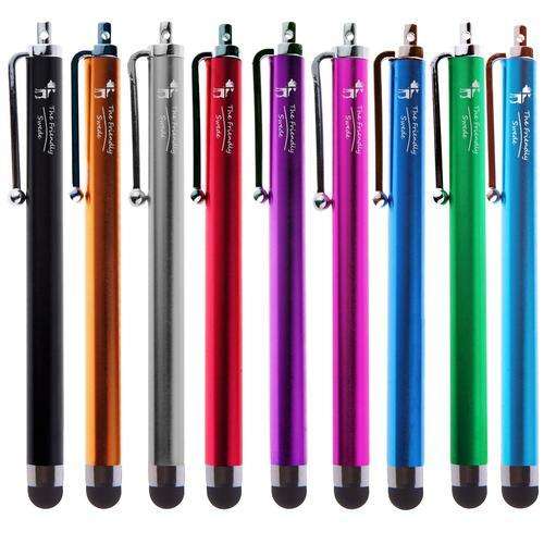 Aluminum body with plastic clip and has the lovely feeling of a real pen