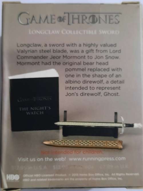 Game of Thrones Longclaw Sword