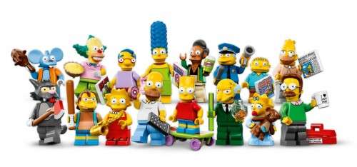 Lego Grandpa Simpson (inc display box and plate)