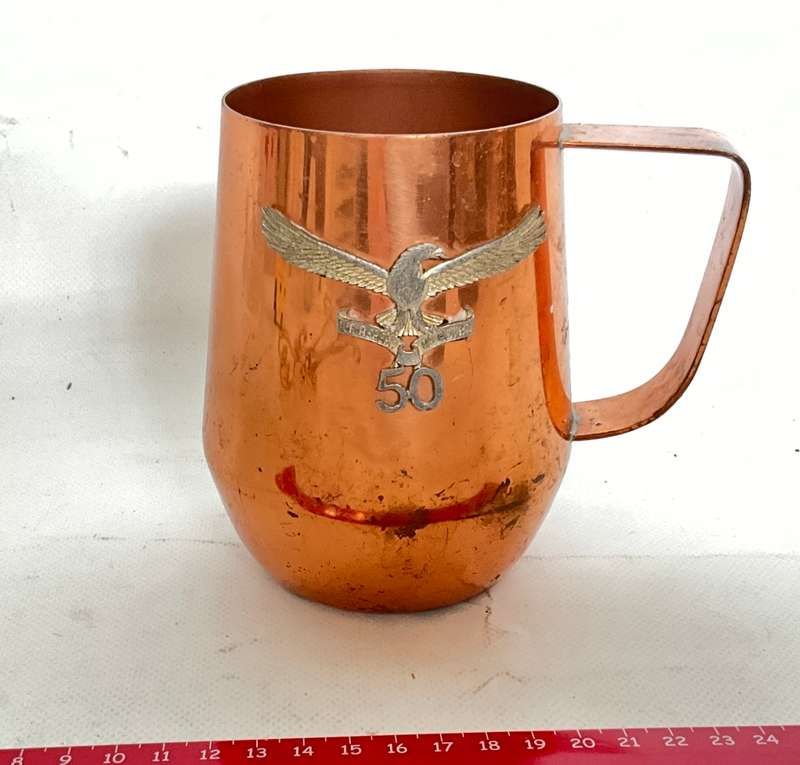 Commemorative Copper Tankard for SAAF 50th Anniversary