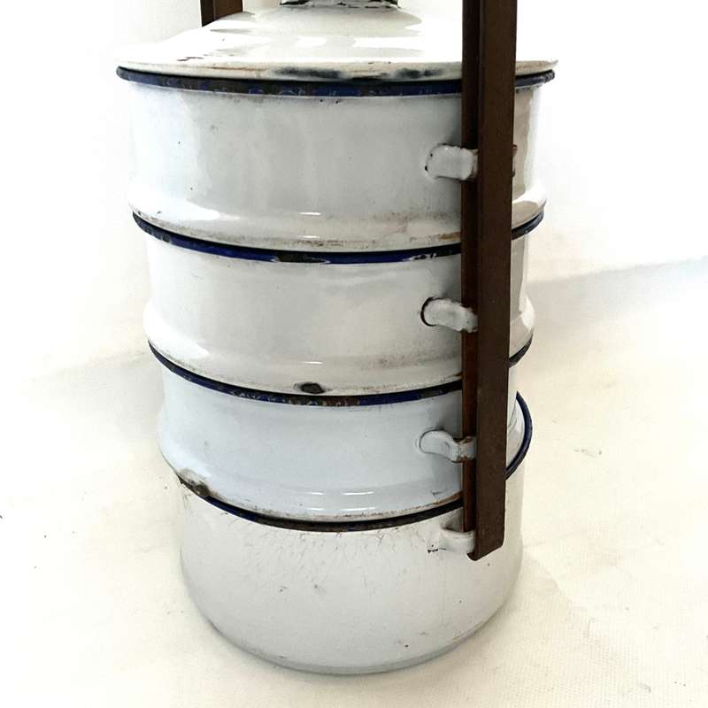 A vintage Tiffin lunchbox (4 layers)