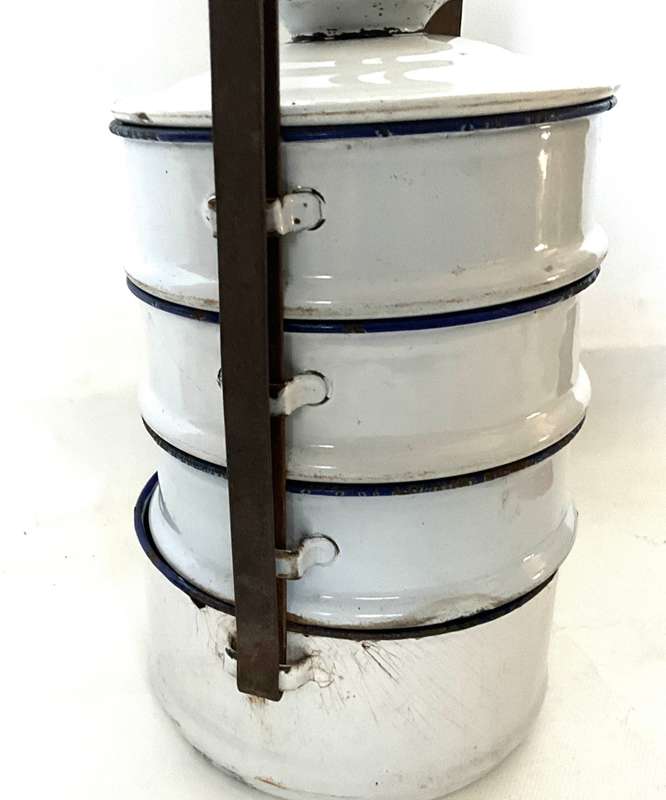 A vintage Tiffin lunchbox (4 layers)