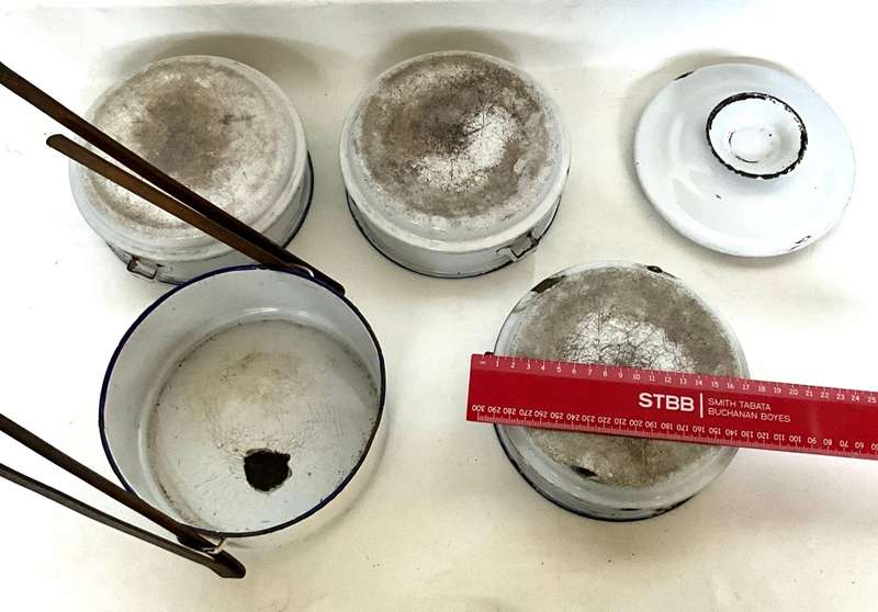 A vintage Tiffin lunchbox (4 layers)
