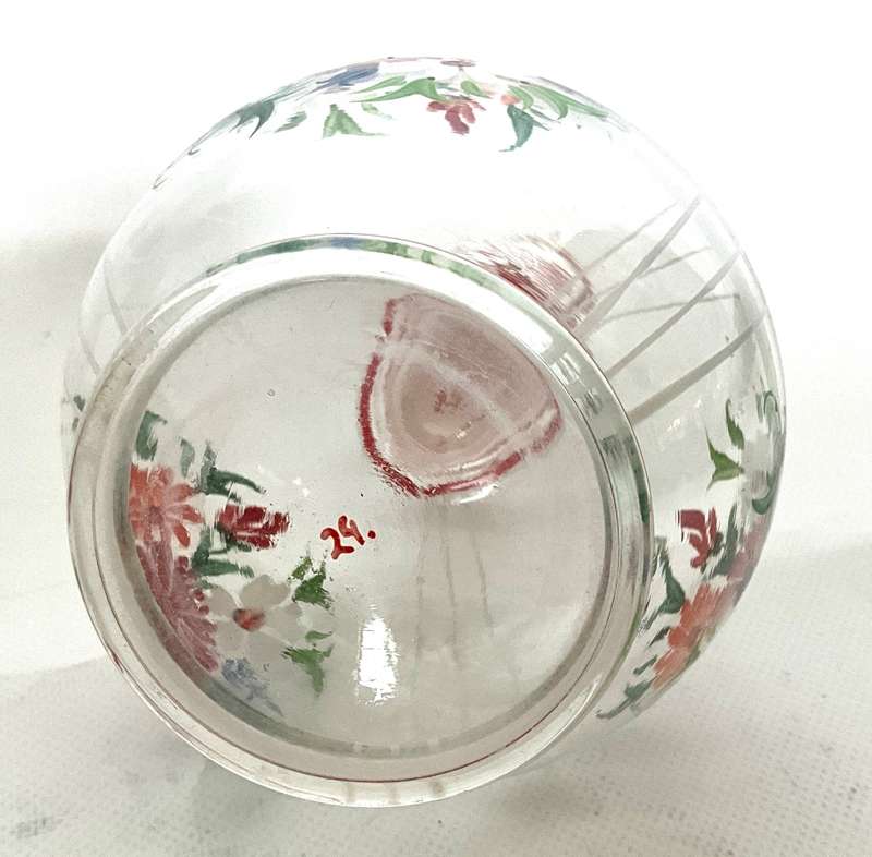 Prettiest little hand-painted water carafe with stopper
