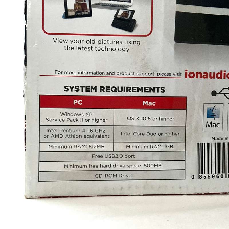 Ion Pics 2 PC and Slides 2 PC - Digitise all your photos, slides and film negatives!