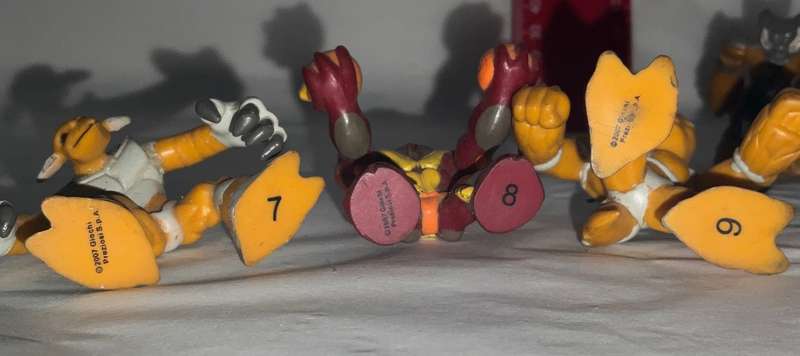 6 x Gormiti Toy figures (Nos. 4, 5, 8, 9 and two 7s) - Most dated 2007