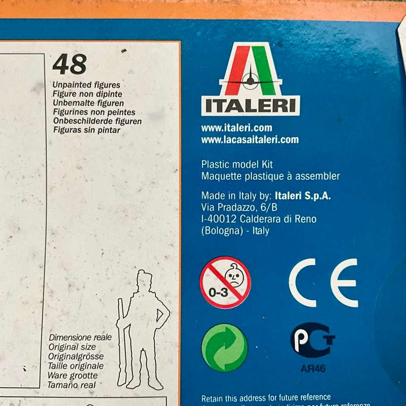 Italeri model kit American Independence War  Indian Warriors (incomplete)
