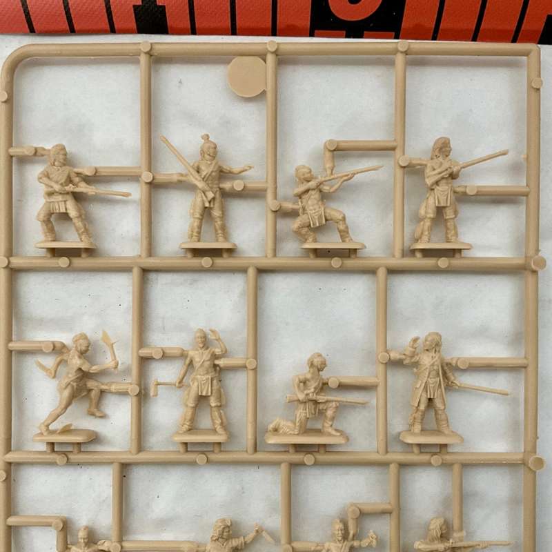 Italeri model kit American Independence War  Indian Warriors (incomplete)