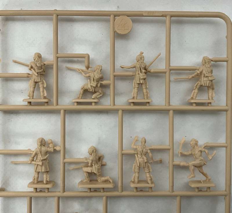Italeri model kit American Independence War  Indian Warriors (incomplete)