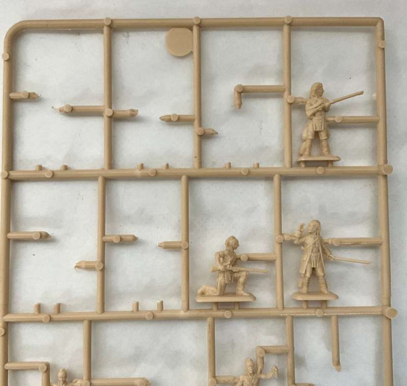 Italeri model kit American Independence War  Indian Warriors (incomplete)