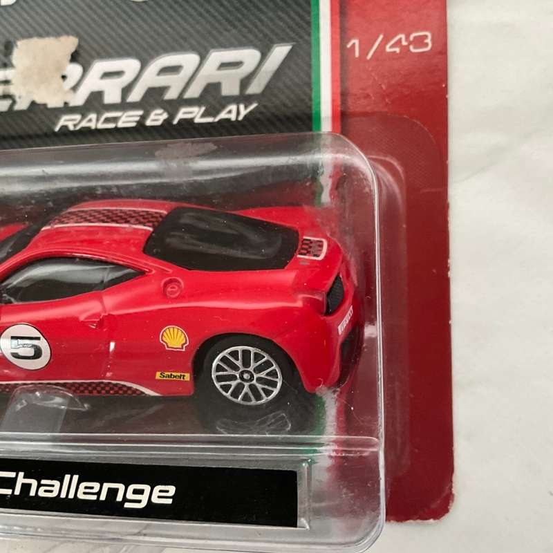 Still boxed Bburago Ferrari race and play model car (458 Challenge)