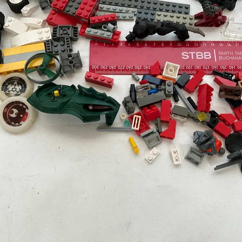 Very large odds bag of toys, toy parts, and various Lego pieces and accessories