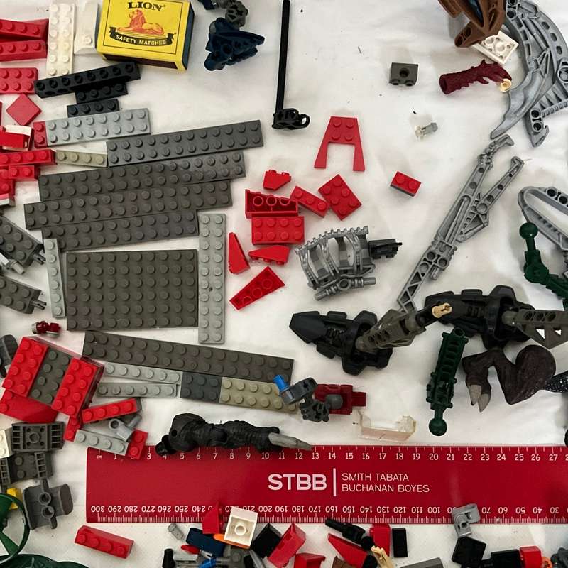 Very large odds bag of toys, toy parts, and various Lego pieces and accessories