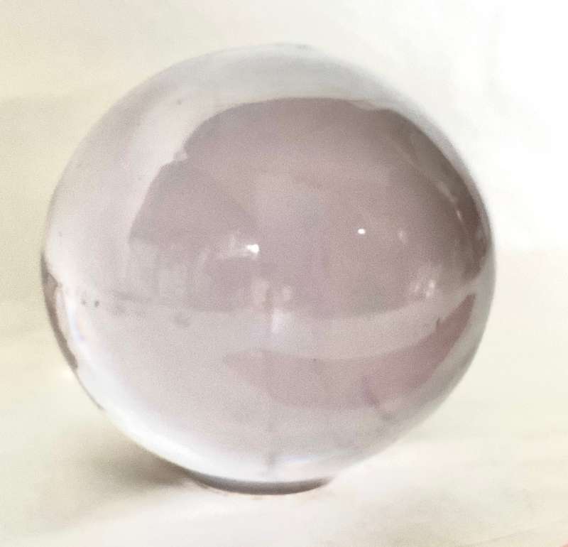 Plastic crystal ball sized globe