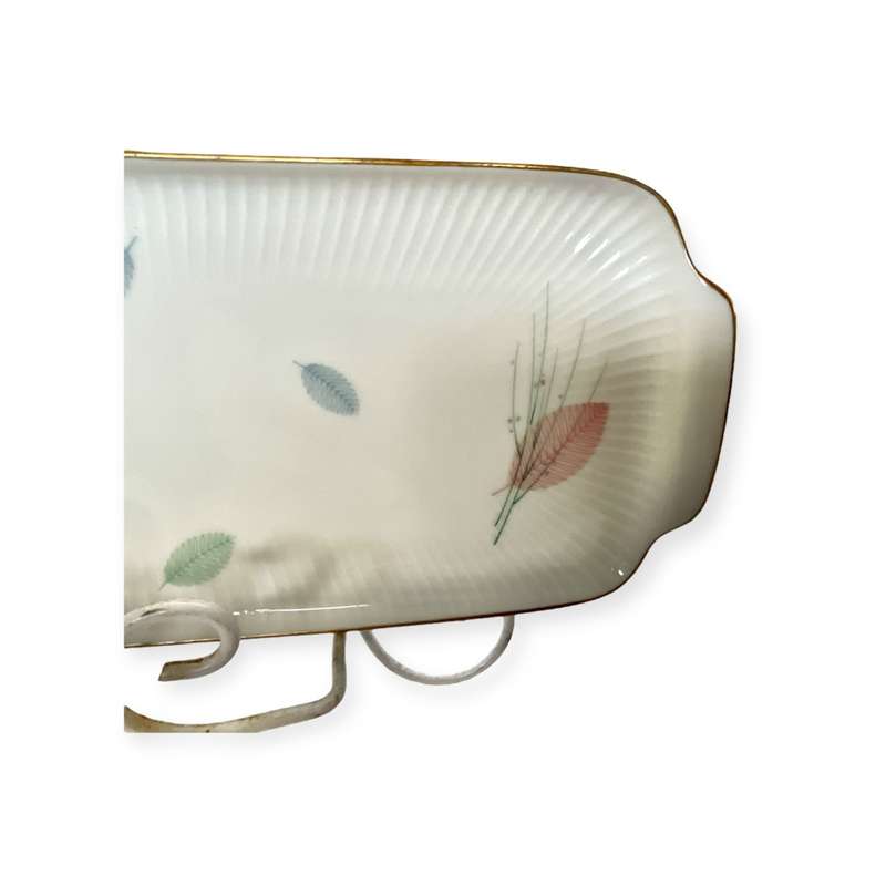 Large Hello Kitty plate, offered with mid-century style Thomas sandwich tray
