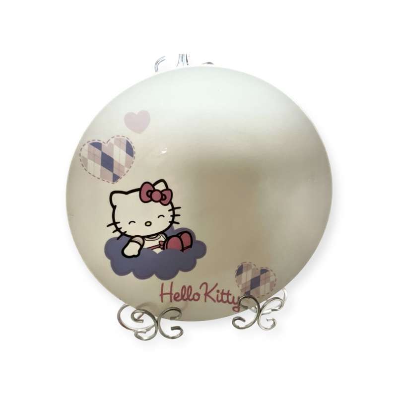 Large Hello Kitty plate, offered with mid-century style Thomas sandwich tray