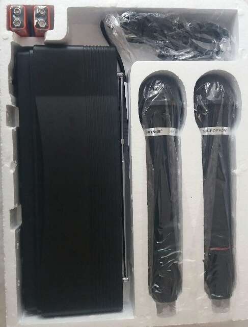 Cordless microphone 2 piece wireless mike