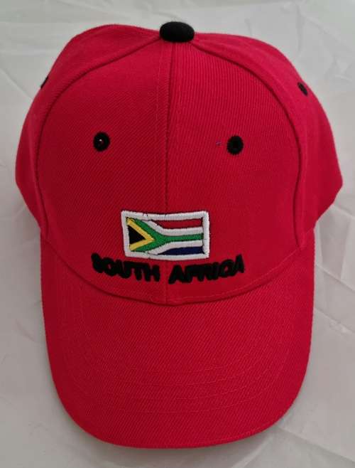 South Africa Flag baseball cap red