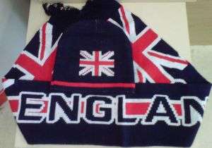 England beanie and woollen scarf