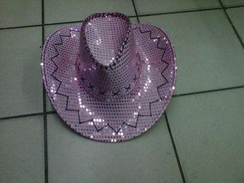 Cowboy Hat Pink with sequins Stetson style hat